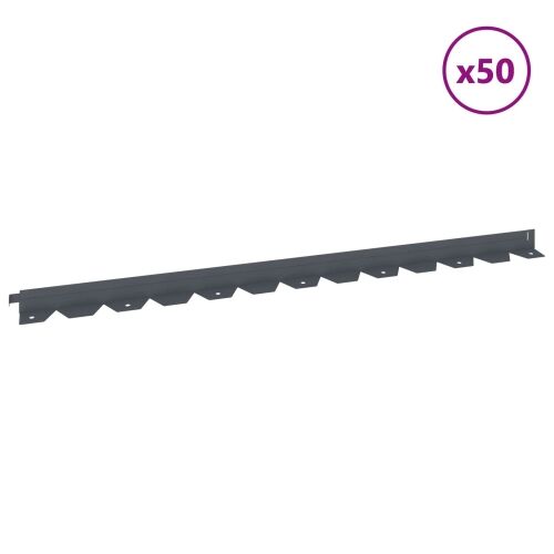 Ograda oko Travnjaka 50 kom. 102 x 4 x 4 cm Čelik Antracit - Antracit 50 4 cm Cijena