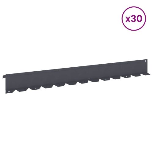 Ograda oko Travnjaka 30 kom. 102 x 10 x 4 cm Čelik Antracit - Antracit 30 10 cm Cijena