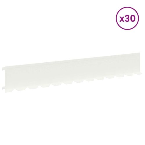 Ograda oko Travnjaka 30 kom. 102 x 15 x 4 cm Čelik Bijela - Bijela 30 15 cm Cijena
