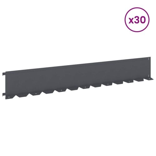 Ograda oko Travnjaka 30 kom. 102 x 15 x 4 cm Čelik Antracit - Antracit 30 15 cm Cijena