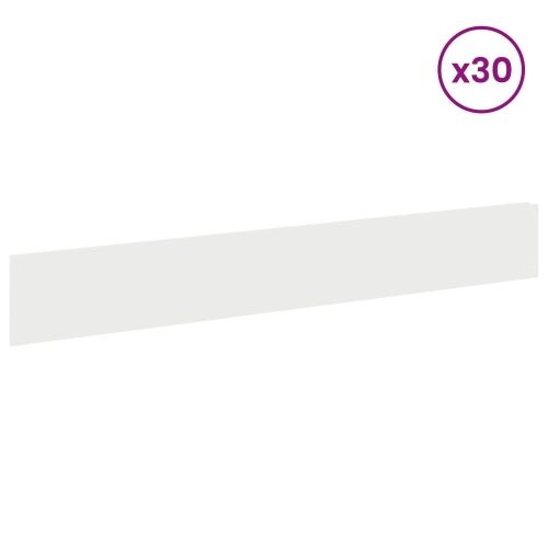 Ograda oko Travnjaka 30 kom. 100 x 15 cm Čelik Bijela - Bijela 30 15 cm Cijena