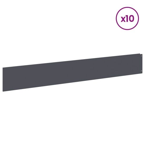 Ograda oko Travnjaka 10 kom. 100 x 15 cm Čelik Antracit - Antracit 10 15 cm Cijena