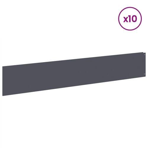 Ograda oko Travnjaka 10 kom. 100 x 18 cm Čelik Antracit - Antracit 10 18 cm Cijena
