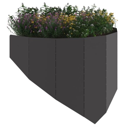 Ograda oko Travnjaka 100 x 45 cm Čelik Crna - Crna 1 Cijena