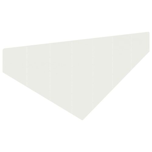 Ograda oko Travnjaka 100 x 45 cm Čelik Bijela - Bijela 1 Cijena