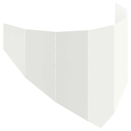 Ograda oko Travnjaka 100 x 45 cm Čelik Bijela - Bijela 1 Cijena
