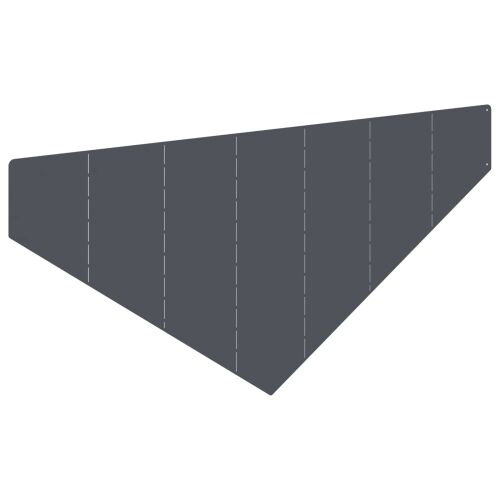 Ograda oko Travnjaka 100 x 45 cm Čelik Antracit - Antracit 1 Cijena
