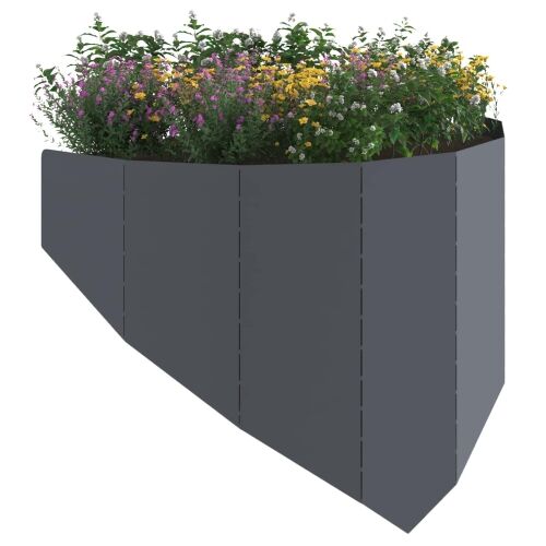 Ograda oko Travnjaka 100 x 45 cm Čelik Antracit - Antracit 1 Cijena