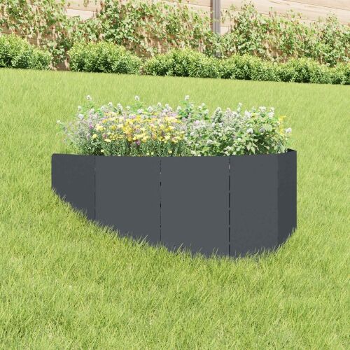 Ograda oko Travnjaka 100 x 45 cm Čelik Antracit - Antracit 1 Cijena