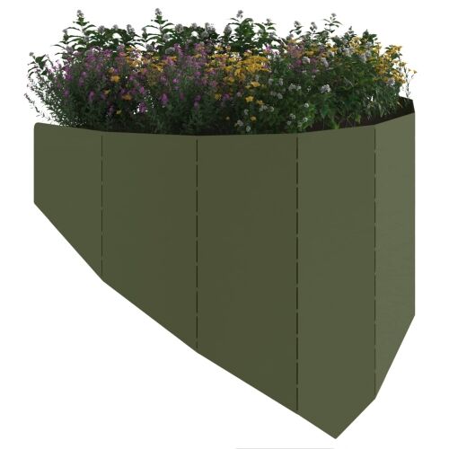 Ograda oko Travnjaka 100 x 45 cm Čelik Maslinastozelena - Maslinastozelena 1 Cijena