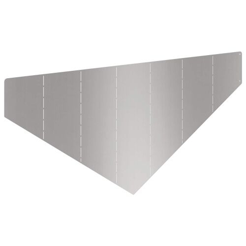 Ograda oko Travnjaka 100 x 45 cm Čelik Srebrna - Nehrđajući čelik 1 Cijena