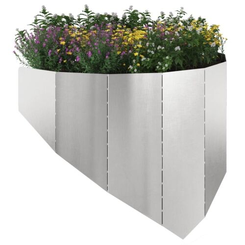 Ograda oko Travnjaka 100 x 45 cm Čelik Srebrna - Nehrđajući čelik 1 Cijena