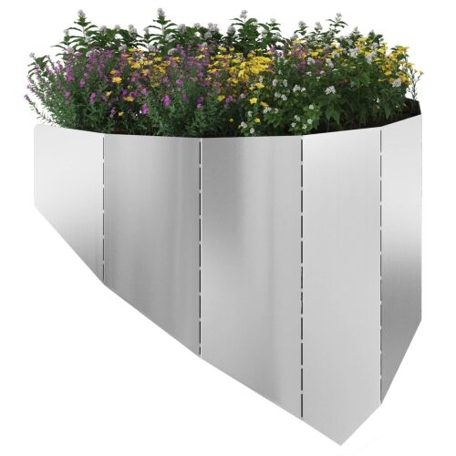 Ograda oko Travnjaka 100 x 45 cm Čelik Srebrna - Pocinčani čelik 1 Cijena