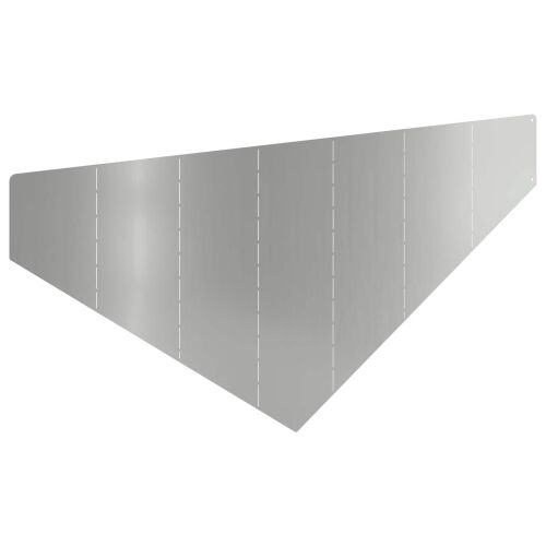 Ograda oko Travnjaka 4 kom. 100 x 45 cm Čelik Srebrna - Pocinčani čelik 4 Cijena
