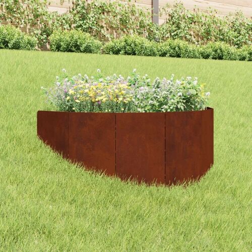 Ograda oko Travnjaka 100 x 45 cm Čelik Rđa - Otporni čelik 1 Cijena