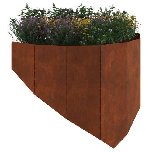 Ograda oko Travnjaka 100 x 45 cm Čelik Rđa - Otporni čelik 1 Cijena