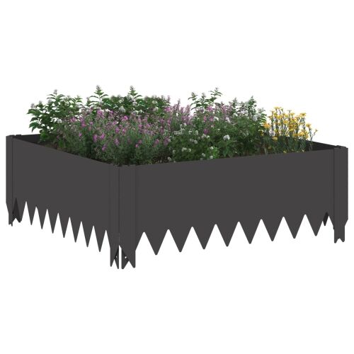 Ograda oko Travnjaka 4 kom. 60 x 60 x 20 cm Čelik Crna - Crna 60 x 60 x 20 cm 4 Cijena