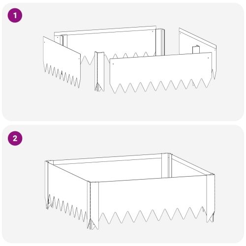 Ograda oko Travnjaka 4 kom. 60 x 60 x 20 cm Čelik Antracit - Antracit 60 x 60 x 20 cm 4 Cijena