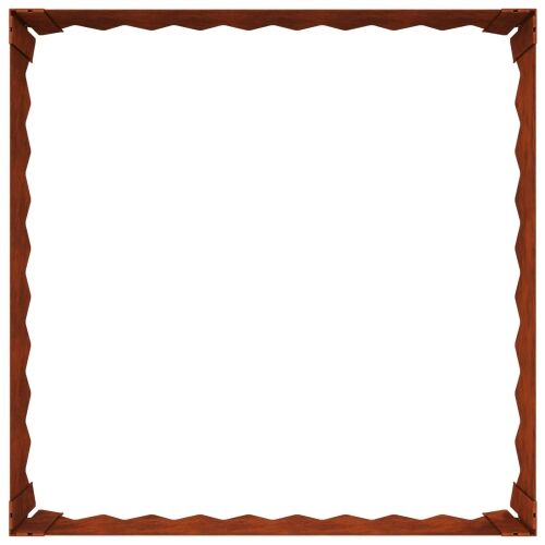 Ograda oko Travnjaka 60 x 60 x 20 cm Čelik Rđa - Otporni čelik 60 x 60 x 20 cm 1 Cijena