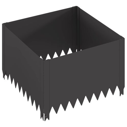 Ograda oko Travnjaka 60 x 60 x 35 cm Čelik Crna - Crna 60 x 60 x 35 cm 1 Cijena