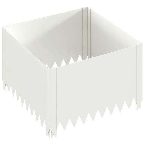 Ograda oko Travnjaka 60 x 60 x 35 cm Čelik Bijela - Bijela 60 x 60 x 35 cm 1 Cijena