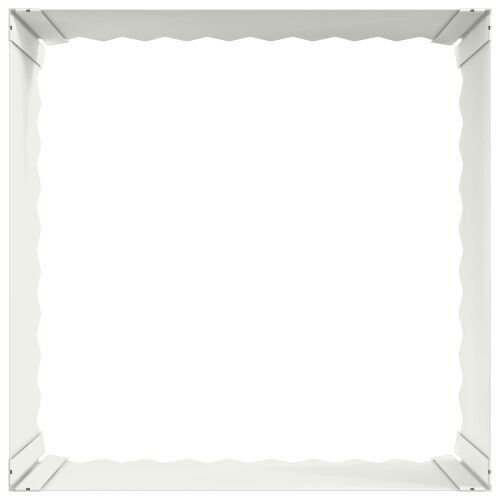 Ograda oko Travnjaka 4 kom. 60 x 60 x 35 cm Čelik Bijela - Bijela 60 x 60 x 35 cm 4 Cijena