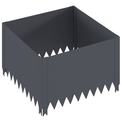 Ograda oko Travnjaka 4 kom. 60 x 60 x 35 cm Čelik Antracit - Antracit 60 x 60 x 35 cm 4 Cijena
