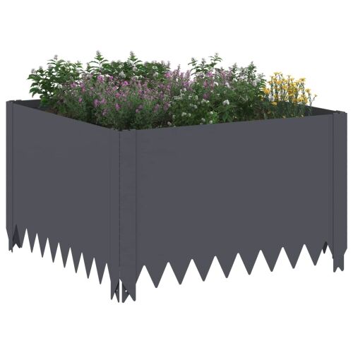 Ograda oko Travnjaka 4 kom. 60 x 60 x 35 cm Čelik Antracit - Antracit 60 x 60 x 35 cm 4 Cijena