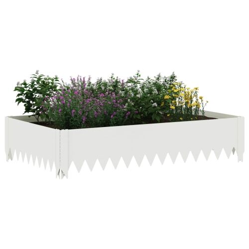 Ograda oko Travnjaka 4 kom. 100 x 60 x 20 cm Čelik Bijela - Bijela 100 x 60 x 20 cm 4 Cijena