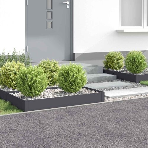 Ograda oko Travnjaka 4 kom. 100 x 60 x 20 cm Čelik Antracit - Antracit 100 x 60 x 20 cm 4 Cijena