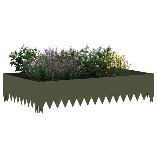 Ograda oko Travnjaka 4 kom. 100 x 60 x 20 cm Čelik - Maslinastozelena 100 x 60 x 20 cm 4 Cijena