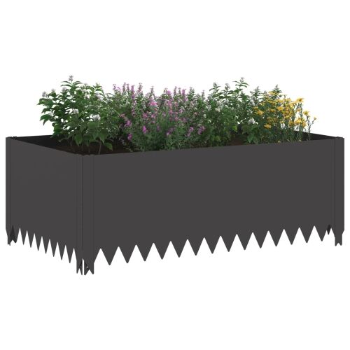 Ograda oko Travnjaka 4 kom. 100 x 60 x 35 cm Čelik Crna - Crna 100 x 60 x 35 cm 4 Cijena