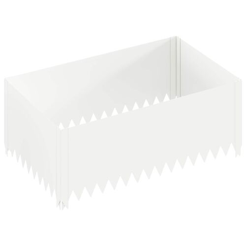 Ograda oko Travnjaka 4 kom. 100 x 60 x 35 cm Čelik Bijela - Bijela 100 x 60 x 35 cm 4 Cijena