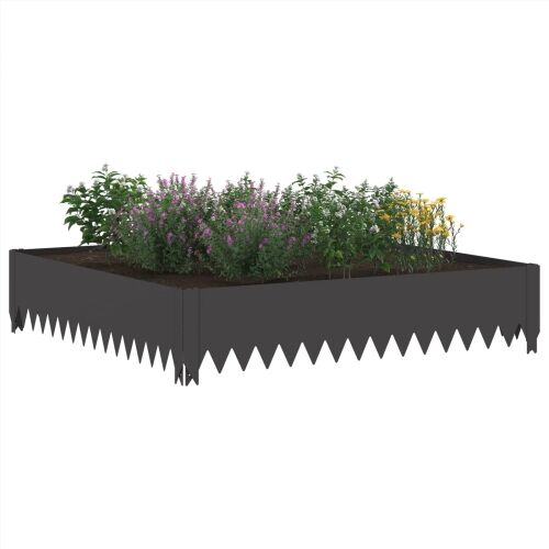 Ograda oko Travnjaka 4 kom. 100 x 100 x 20 cm Čelik Crna - Crna 100 x 100 x 20 cm 4 Cijena