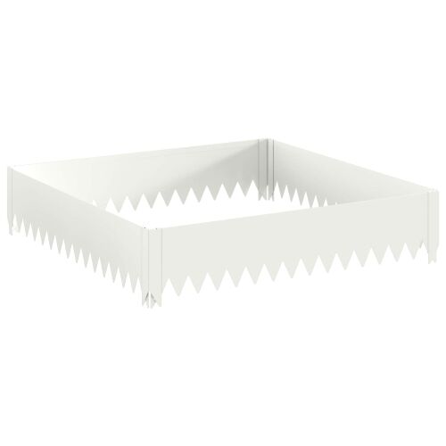 Ograda oko Travnjaka 100 x 100 x 20 cm Čelik Bijela - Bijela 100 x 100 x 20 cm 1 Cijena