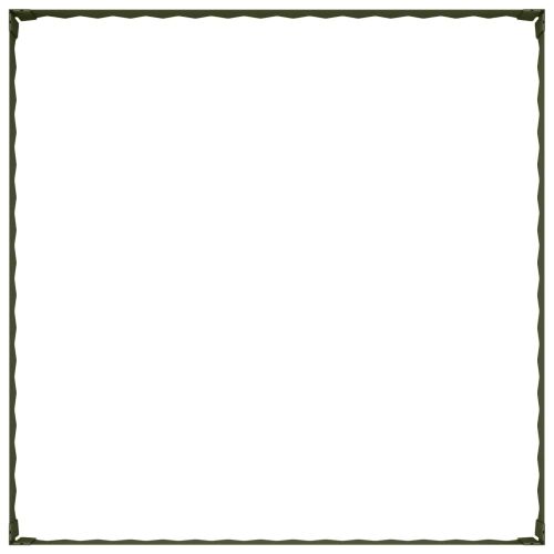 Ograda oko Travnjaka 100 x 100 x 20 cm Čelik Maslinastozelena - Maslinastozelena 100 x 100 x 20 cm 1 Cijena