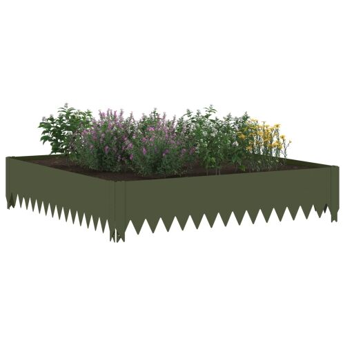 Ograda oko Travnjaka 4 kom. 100 x 100 x 20 cm Čelik - Maslinastozelena 100 x 100 x 20 cm 4 Cijena