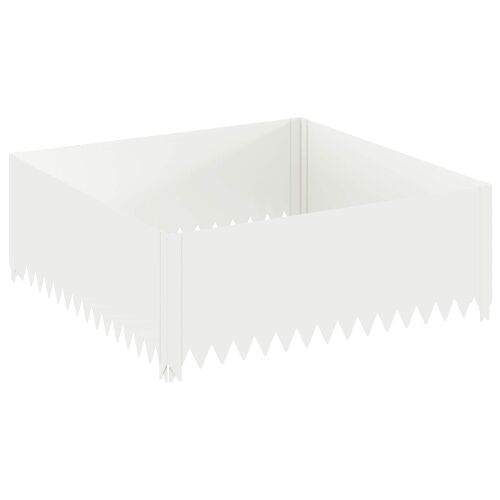 Ograda oko Travnjaka 100 x 100 x 35 cm Čelik Bijela - Bijela 100 x 100 x 35 cm 1 Cijena