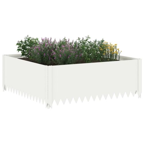 Ograda oko Travnjaka 4 kom. 100 x 100 x 35 cm Čelik Bijela - Bijela 100 x 100 x 35 cm 4 Cijena