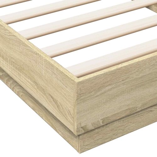 Okvir za krevet s LED svjetlom Hrast sonoma 80 x 200 cm - Hrast sonoma 80 x 200 cm Cijena