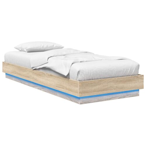 Okvir za krevet s LED svjetlom Hrast sonoma 80 x 200 cm - Hrast sonoma 80 x 200 cm Cijena