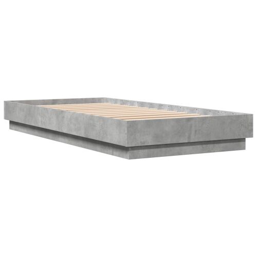 Okvir za krevet s LED svjetlom Betonska siva 80 x 200 cm - Betonska siva 80 x 200 cm Cijena