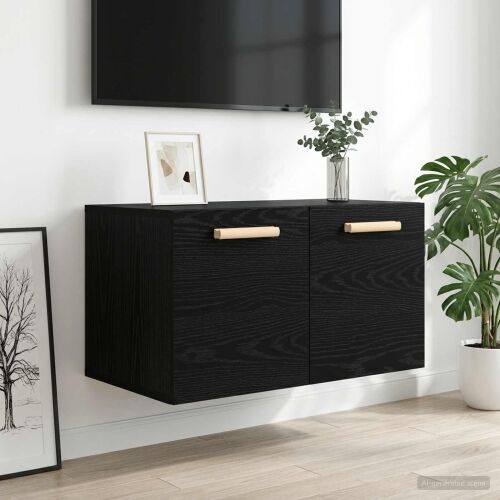 Ormar za Zid Crni hrast 60 x 36,5 x 35 cm Konstruirano drvo - Crni hrast Cijena