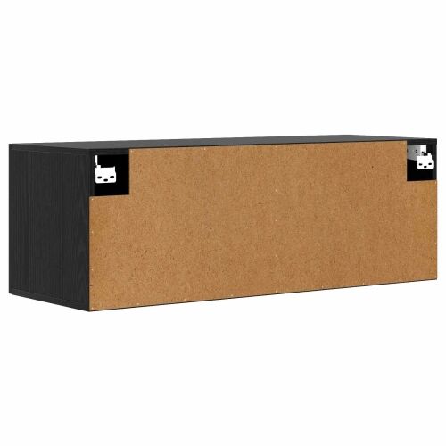 Ormar za Zid Crni hrast 100 x 36,5 x 35 cm Konstruirano drvo - Crni hrast Cijena