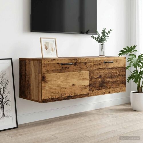 Ormar za Zid Staro drvo 100 x 36,5 x 35 cm Konstruirano drvo - Staro drvo Cijena