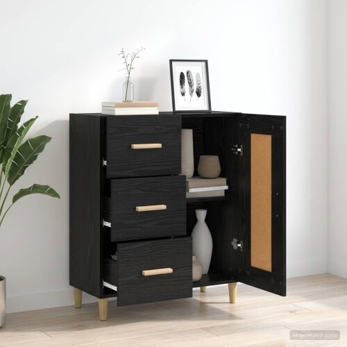 Kreveta Crni hrast 69,5 x 34 x 90 cm Konstruirano drvo - Crni hrast Cijena