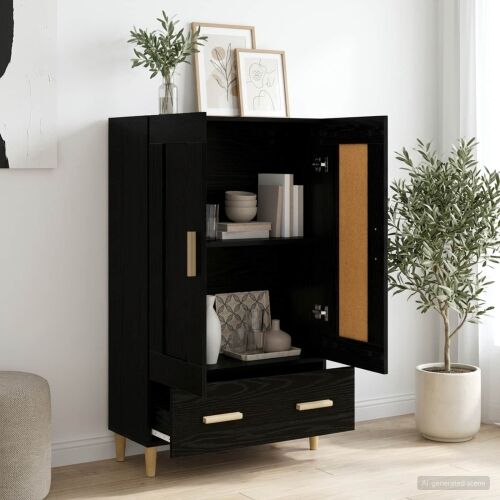 Kuhinjski ormarić Crni hrast 70 x 31 x 115 cm Konstruirano drvo - Crni hrast Cijena