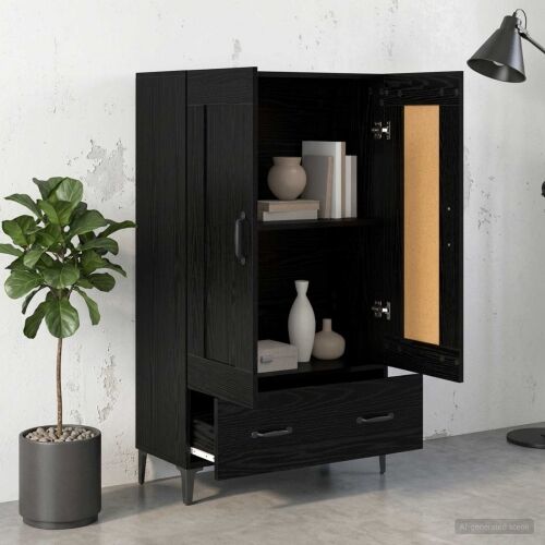 Kuhinjski ormarić Crni hrast 70 x 31 x 115 cm Konstruirano drvo - Crni hrast Cijena