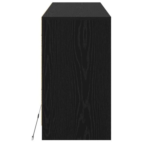 TV ormar 91 x 34 x 61 cm Crni hrast Konstruirano drvo - Crni hrast Cijena
