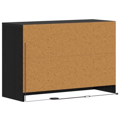 TV ormar 91 x 34 x 61 cm Crni hrast Konstruirano drvo - Crni hrast Cijena
